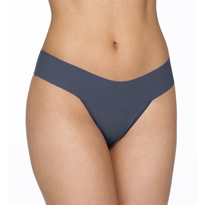 Hanky Panky BreatheSoft Natural Rise Thong (6J1661B) – Granite
