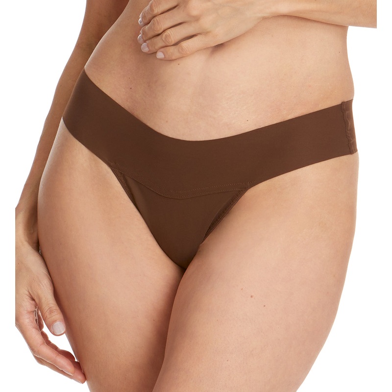 Hanky Panky BreatheSoft Natural Rise Thong (6J1661B) – Mahogany