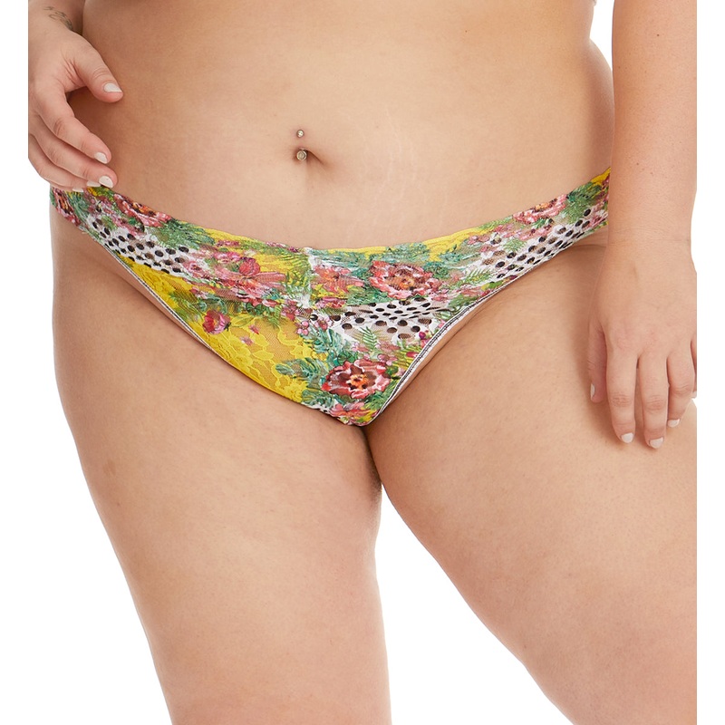 Hanky Panky Decades Original Rise Thong PLUS SIZE (Prints) – Teens Floral Mashup