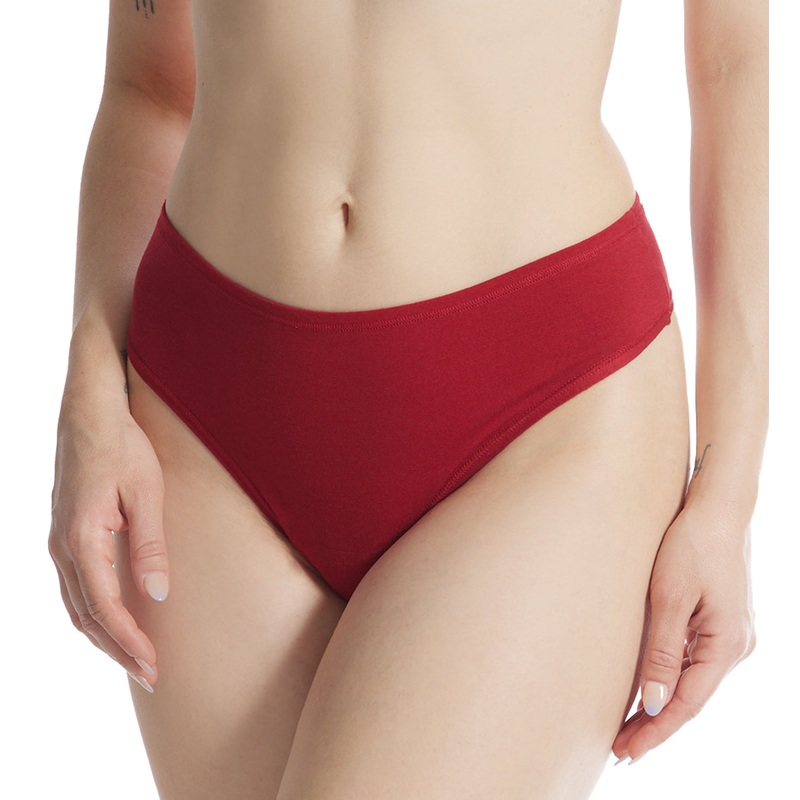 Hanky Panky Play Cotton Natural Rise Thong (721664) – Cayenne