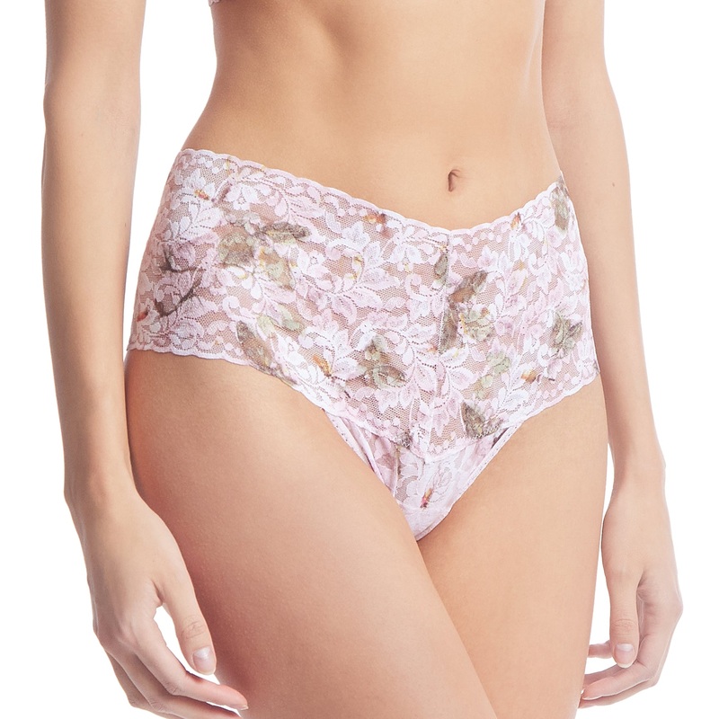Hanky Panky Printed Retro Lace Thong (PR9K1926) – Antique Lily