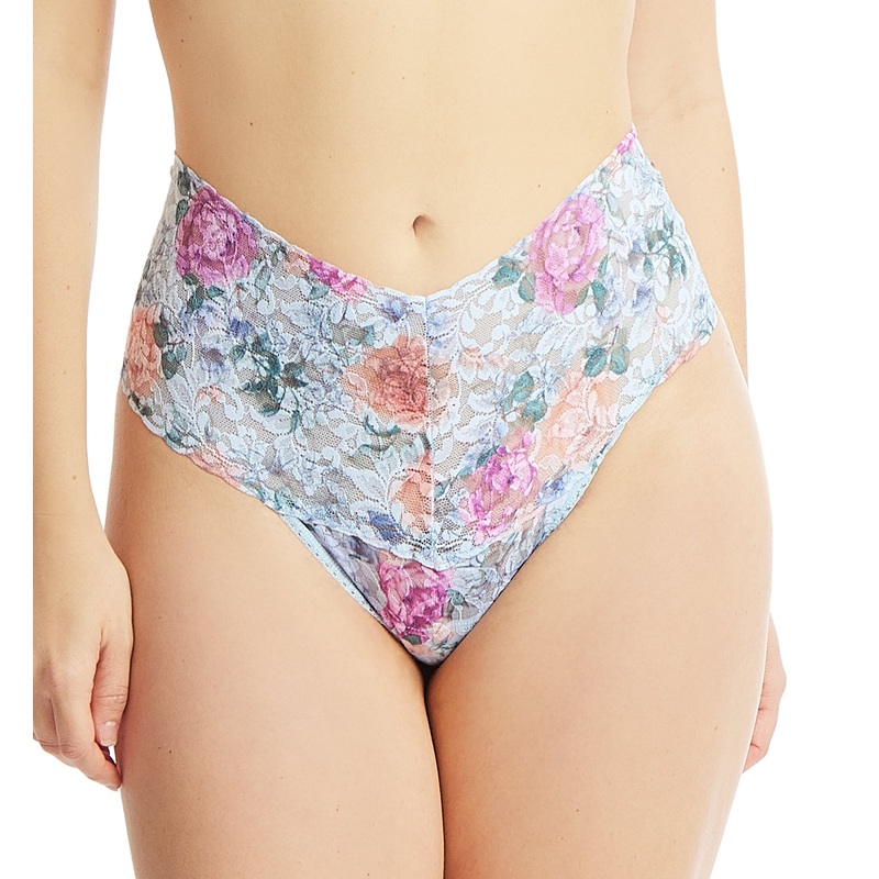 Hanky Panky Printed Retro Lace Thong (PR9K1926) – Tea for Two