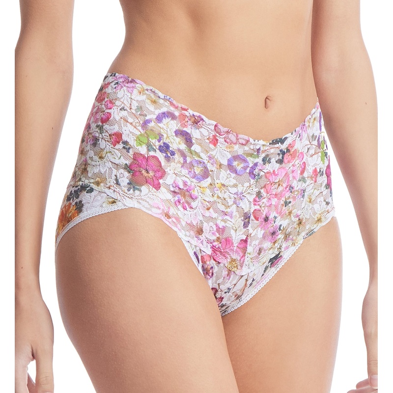 Hanky Panky Retro Lace Printed V-kini (PR9K2124) – Pressed Bouquet