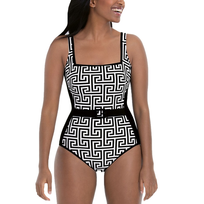 Anita Pure Graphics Dalida Slimming Lined One Piece Swimsuit (7225) – Black/White