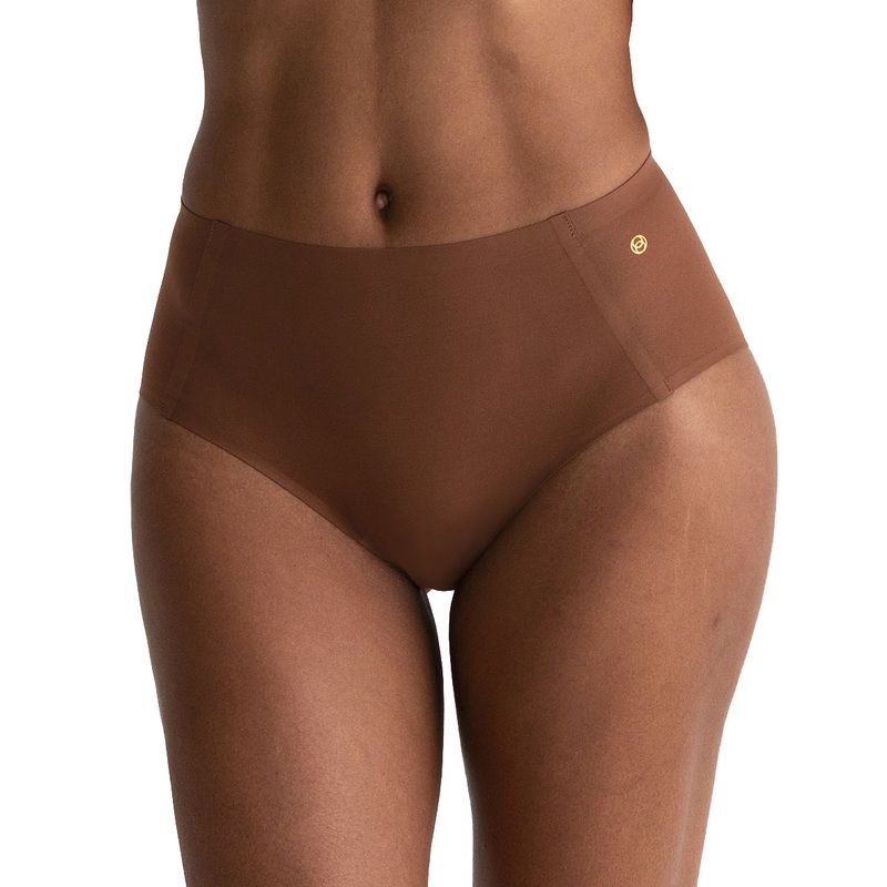 Evelyn & Bobbie High-Waisted Retro Bikini Panty (1704) – Clay