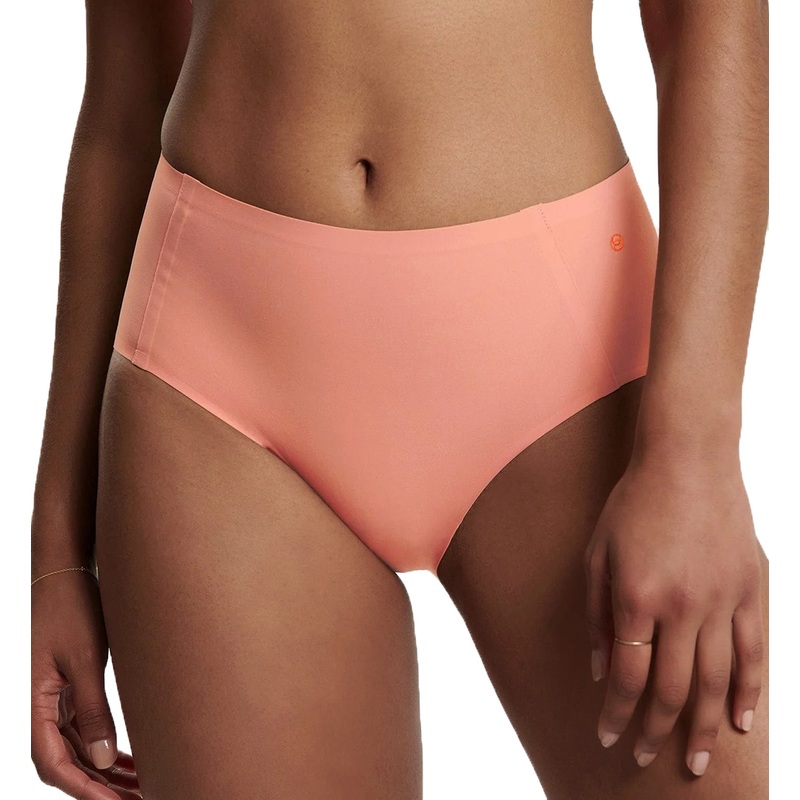 Evelyn & Bobbie High-Waisted Retro Bikini Panty (1704) – Coral