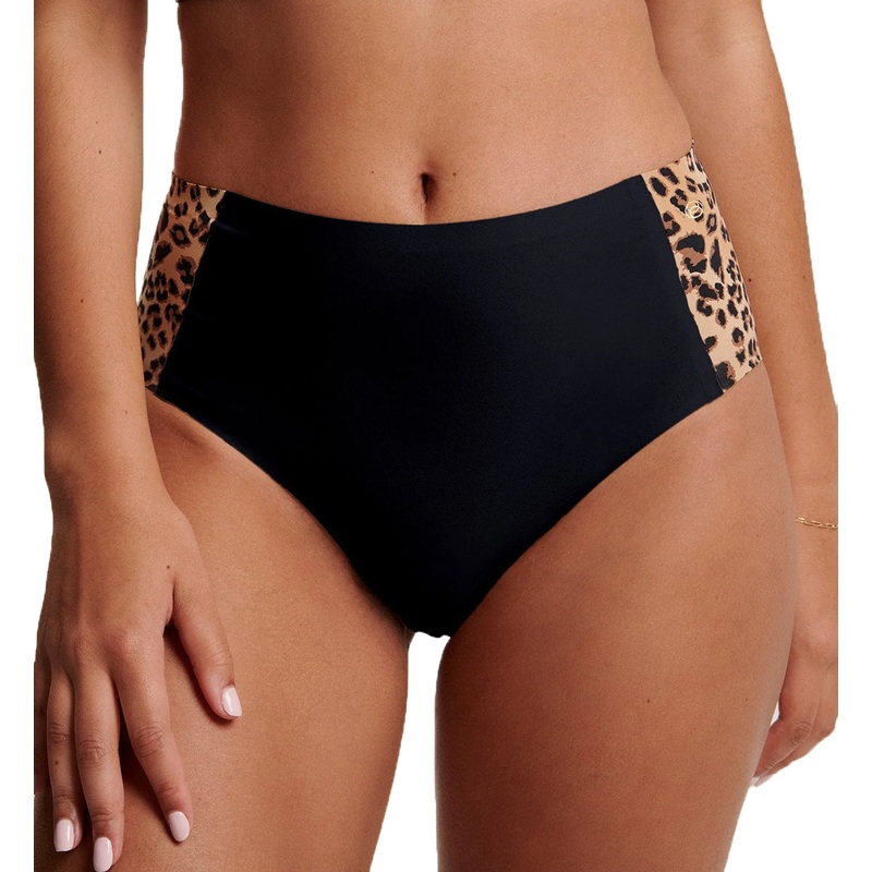 Evelyn & Bobbie High-Waisted Retro Bikini Panty (1704) – Leopard