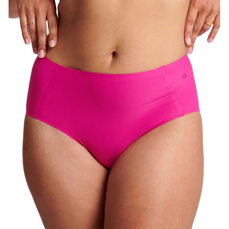 Evelyn & Bobbie High-Waisted Retro Bikini Panty (1704) – Wildflower Pink