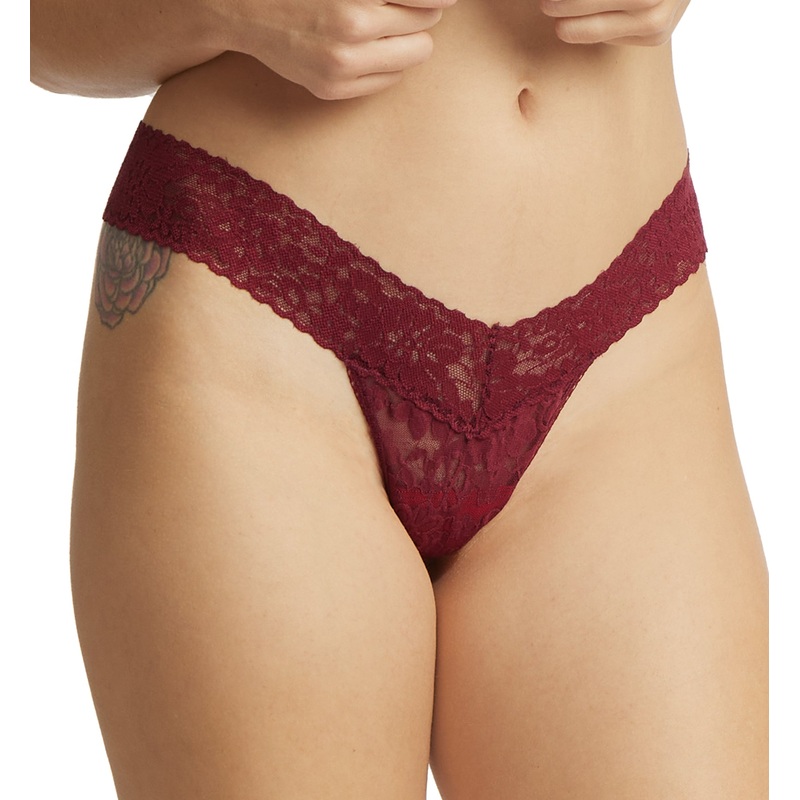 Hanky Panky Daily Lace Low Rise Thong (771001P) – Lipstick Red