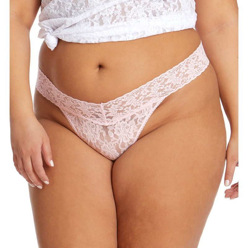 Hanky Panky Signature Lace Original Rise Thong PLUS (4811X) – Bliss Pink