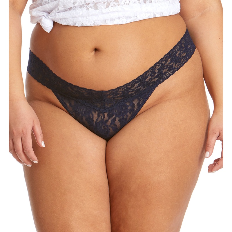 Hanky Panky Signature Lace Original Rise Thong PLUS (4811X) – Navy