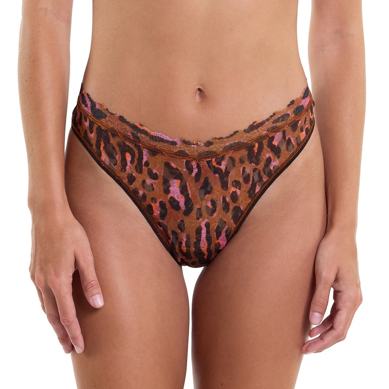 Hanky Panky Signature Lace V-Front High Cut Thong (PR481854) – Throwback