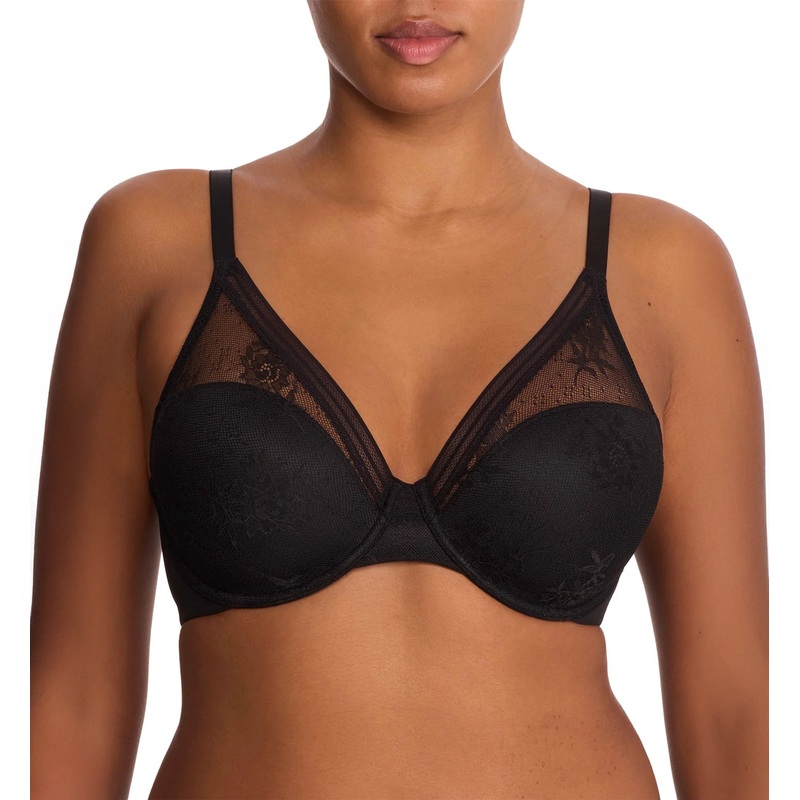 Natori Love Lace Full Coverage Plunge Bra (731351) – Black