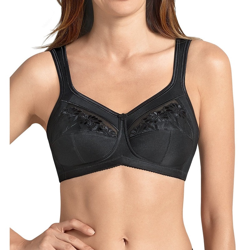 Anita Care Safina Embroidered Mastectomy Soft Cup Bra (5349X) – Black