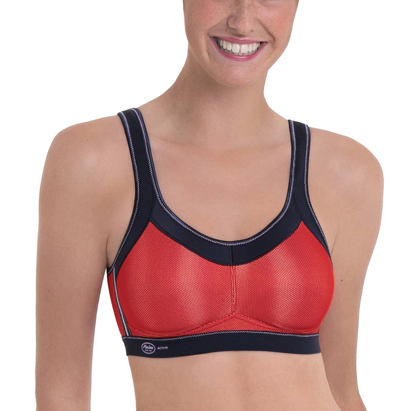 Anita Momentum Max Support Wireless Sports Bra (5529) – Red/Blue Iris
