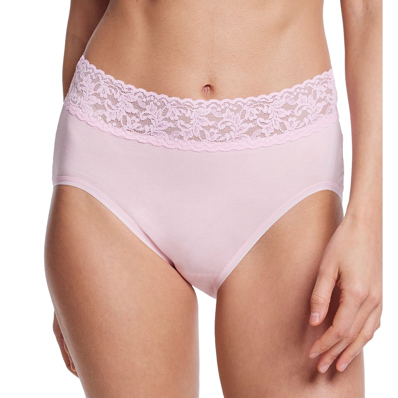 Hanky Panky Cotton French Brief with Lace (892461) – Bliss