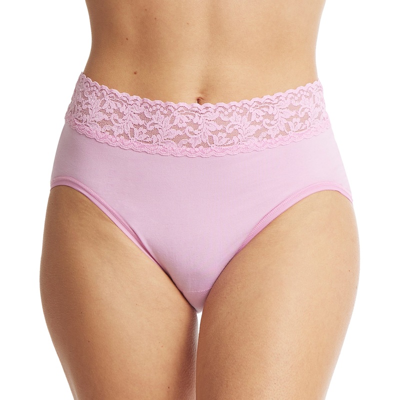 Hanky Panky Cotton French Brief with Lace (892461) – Lotus Flower