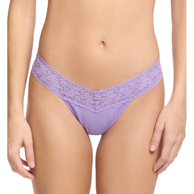 Hanky Panky Cotton Low Rise Thong (891581P) – Grape Juice