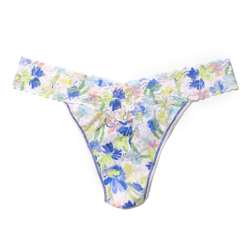 Hanky Panky Signature Lace Printed Original Rise Thong PLUS (PR4811X) – Brush Strokes