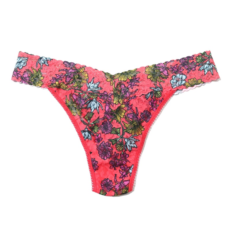 Hanky Panky Signature Lace Printed Original Rise Thong PLUS (PR4811X) – Wonderland Blooms