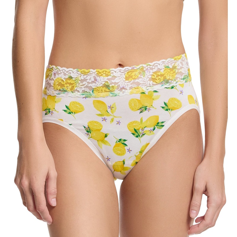 Hanky Panky Supima Cotton Printed French Brief with Lace (PR892461) – Make Lemonade
