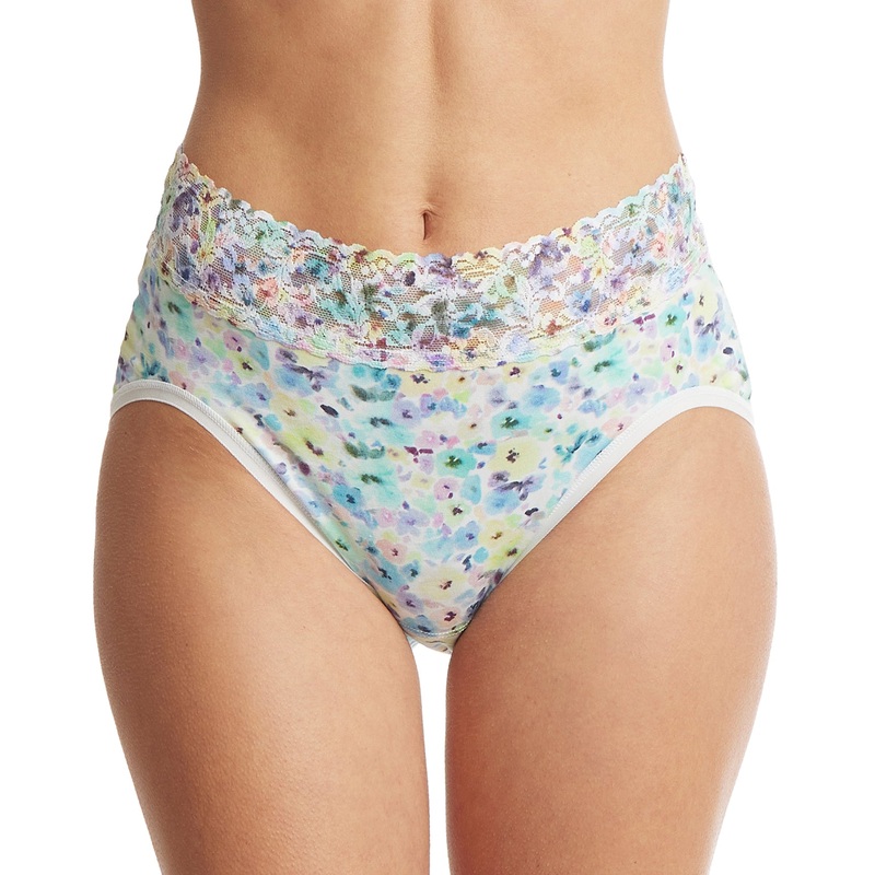 Hanky Panky Supima Cotton Printed French Brief with Lace (PR892461) – Wishful Thinking