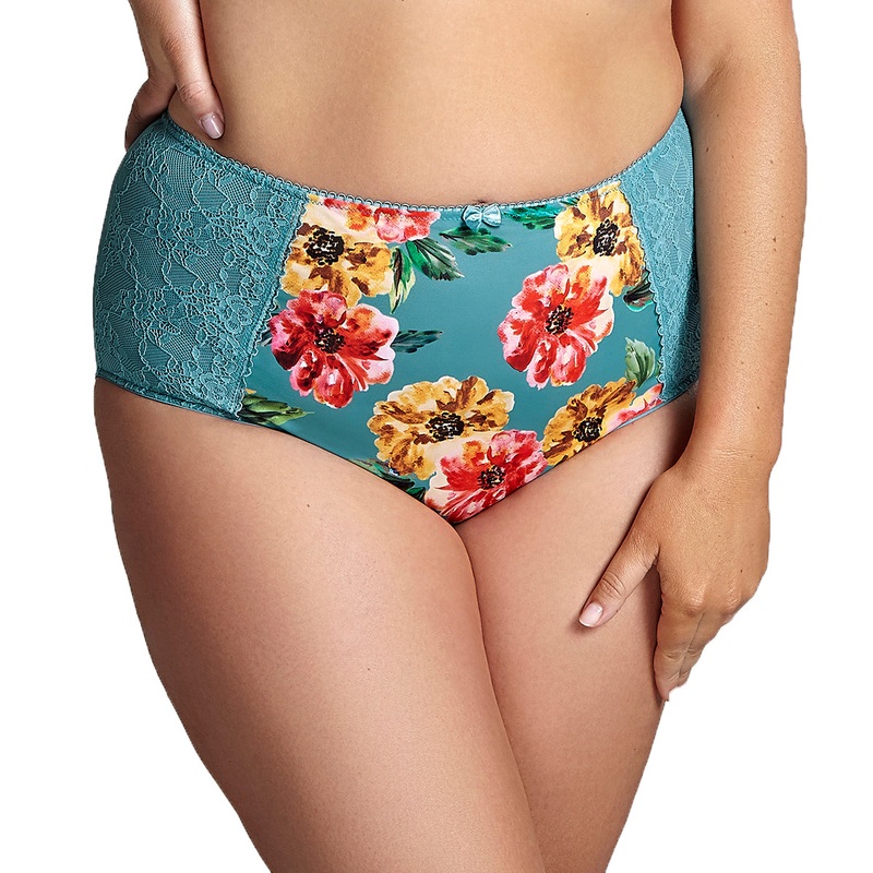 Sculptresse by Panache Chi Chi High Waist Brief (7692) – Turquoise Floral