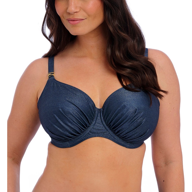 Fantasie Paros Coast Gathered Full Cup Underwire Bikini Top (506101) – Midnight Sparkle