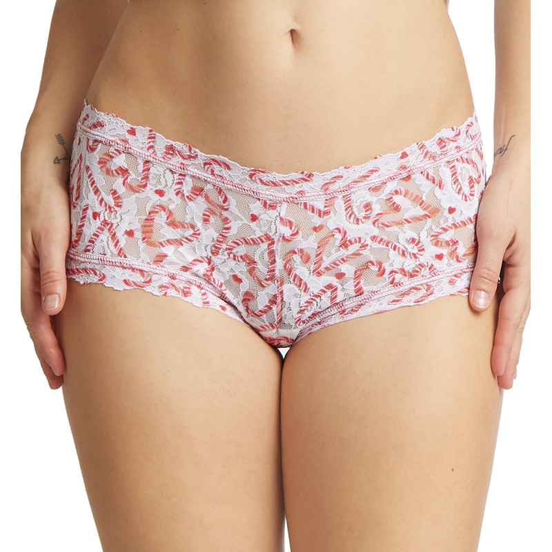 Hanky Panky Signature Lace Printed Boyshort (PR4812P) – Candy Cane