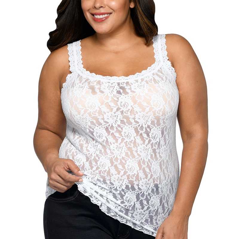 Hanky Panky Signature Lace Unlined Camisole PLUS (1390LX) – White
