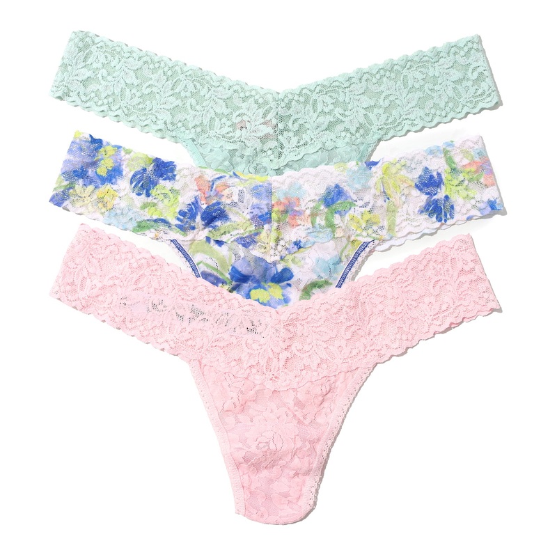 Hanky Panky 3-PACK Signature Lace Low Rise Thong (49113PK) – Brush Stroke