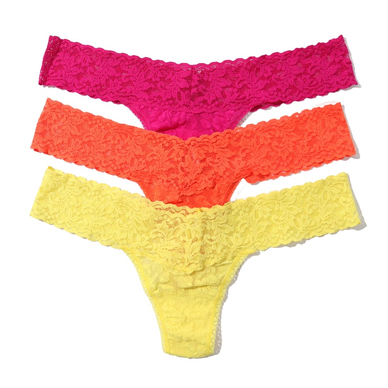 Hanky Panky 3-PACK Signature Lace Low Rise Thong (49113PK) – Extra Spice
