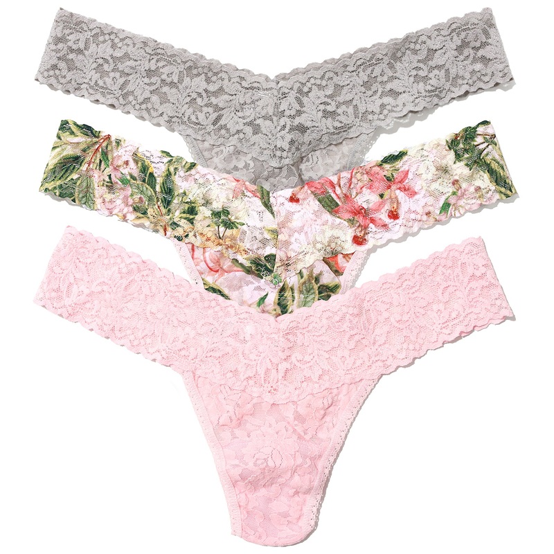 Hanky Panky 3-PACK Signature Lace Low Rise Thong (49113PK) – French Garden