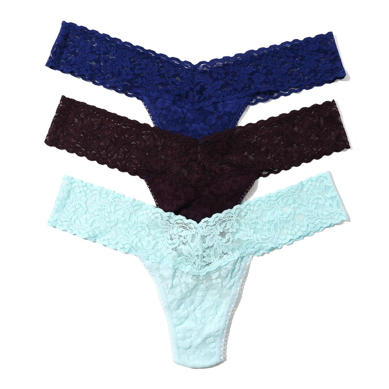Hanky Panky 3-PACK Signature Lace Low Rise Thong (49113PK) – Nightfall
