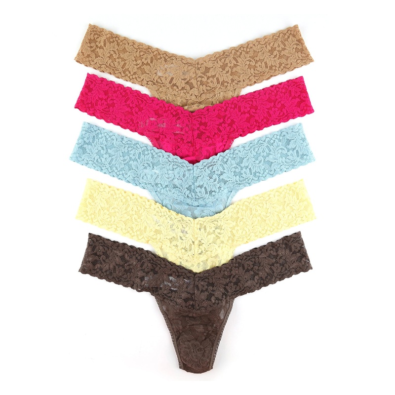 Hanky Panky 5-PACK Signature Lace Low Rise Thong (49115PK) – Classics