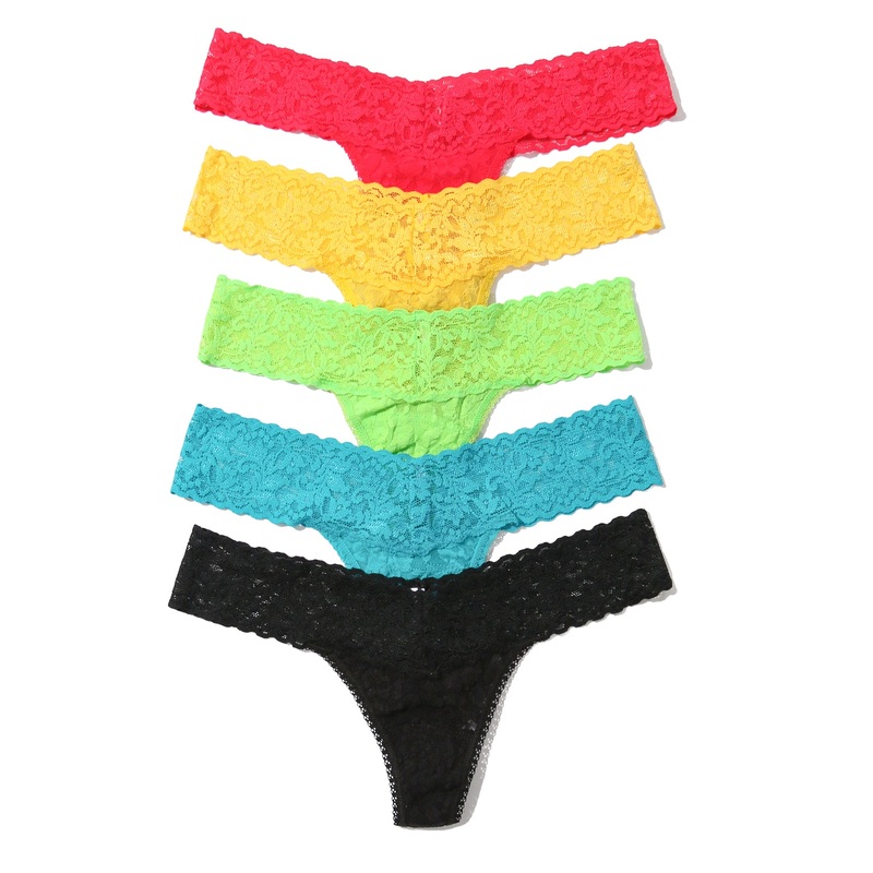 Hanky Panky 5-PACK Signature Lace Low Rise Thong (49115PK) – Extra Spice