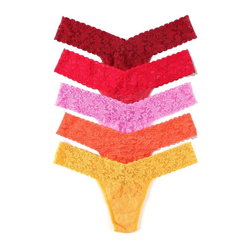 Hanky Panky 5-PACK Signature Lace Low Rise Thong (49115PK) – Floramania