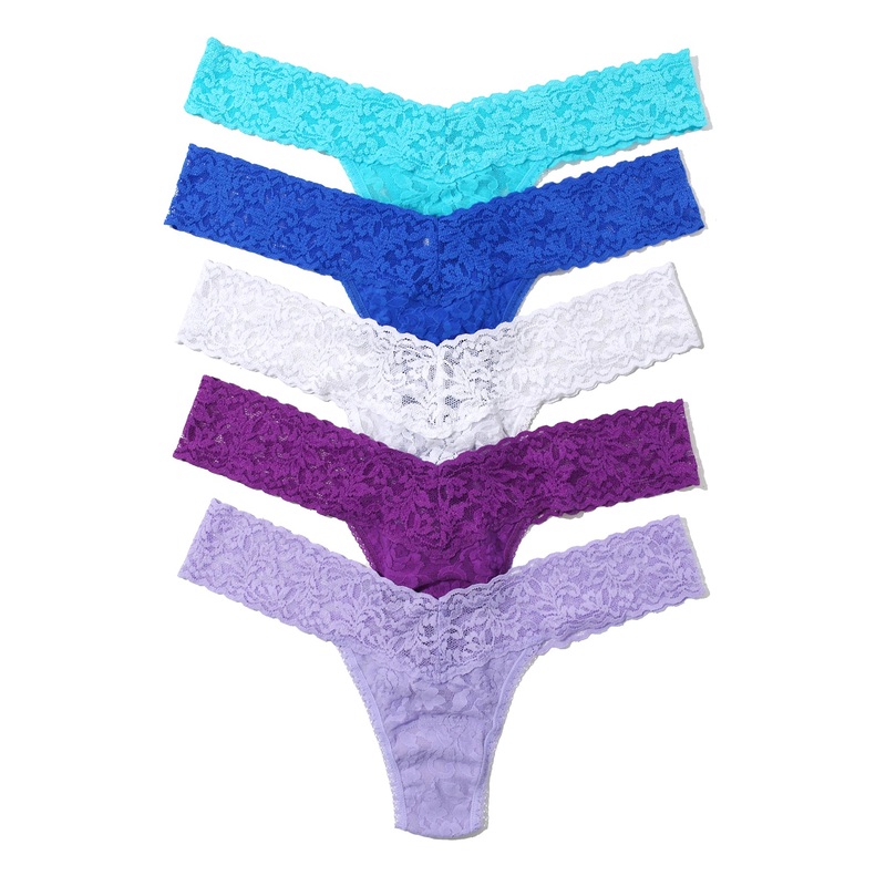 Hanky Panky 5-PACK Signature Lace Low Rise Thong (49115PK) – Nightfall