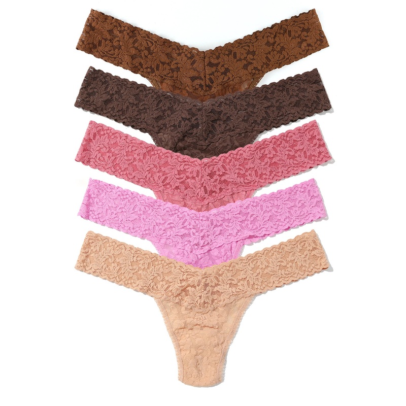 Hanky Panky 5-PACK Signature Lace Low Rise Thong (49115PK) – Outline