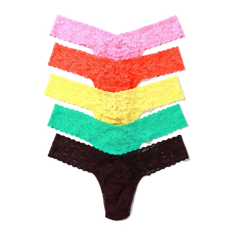 Hanky Panky 5-PACK Signature Lace Low Rise Thong (49115PK) – Still Blooming