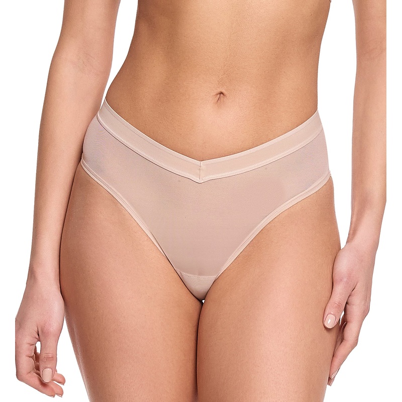 Hanky Panky Mesh High Cut Thong (7M1664) – Chai