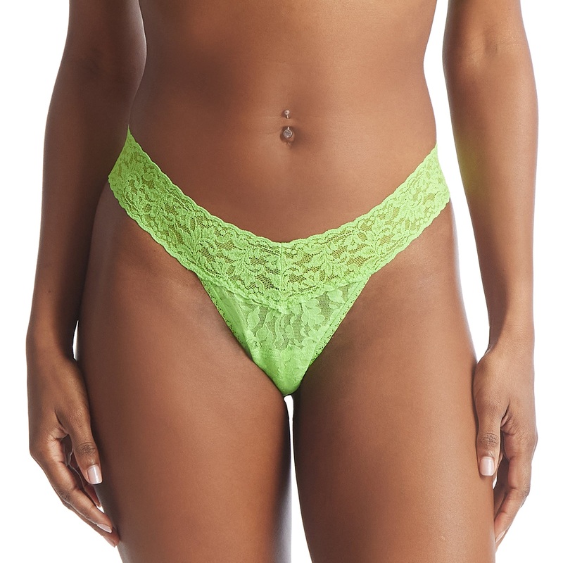 Hanky Panky Signature Lace Low Rise Thong (4911P) – Lush Green