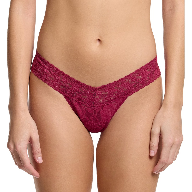 Hanky Panky Signature Lace Low Rise Thong (4911P) – Merlot