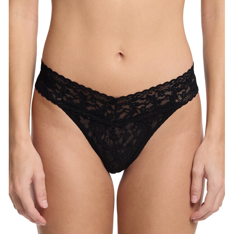 Hanky Panky Signature Lace Original Rise Thong (4811P) – Black