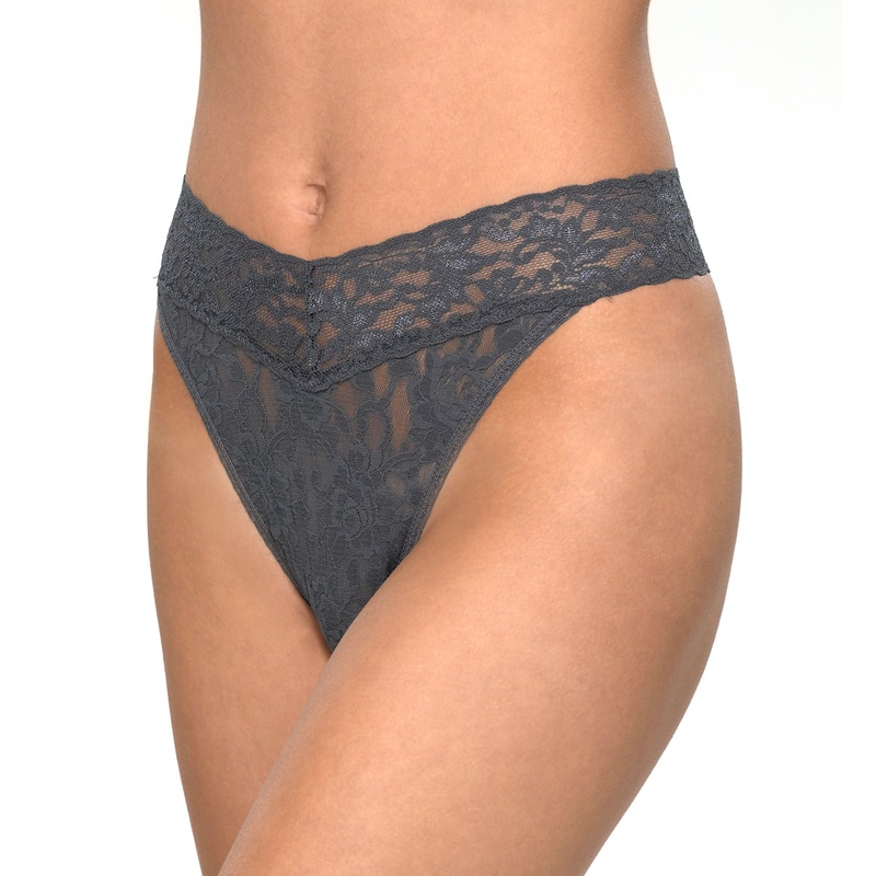 Hanky Panky Signature Lace Original Rise Thong (4811P) – Granite