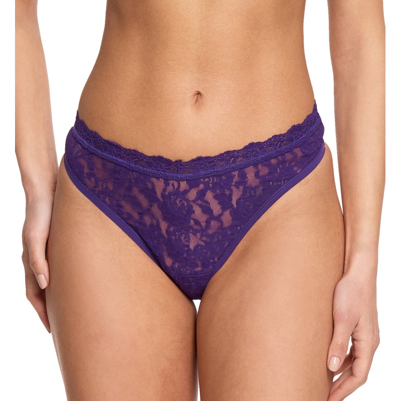 Hanky Panky Signature Lace V-Front High Cut Thong (481854) – Snow Day
