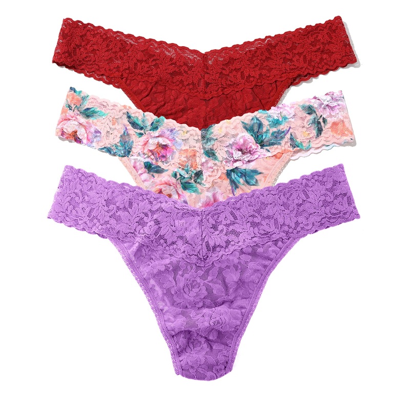 Hanky Panky 3-PACK Signature Lace Original Rise Thong (48113PK) – Buy Myself Flowers