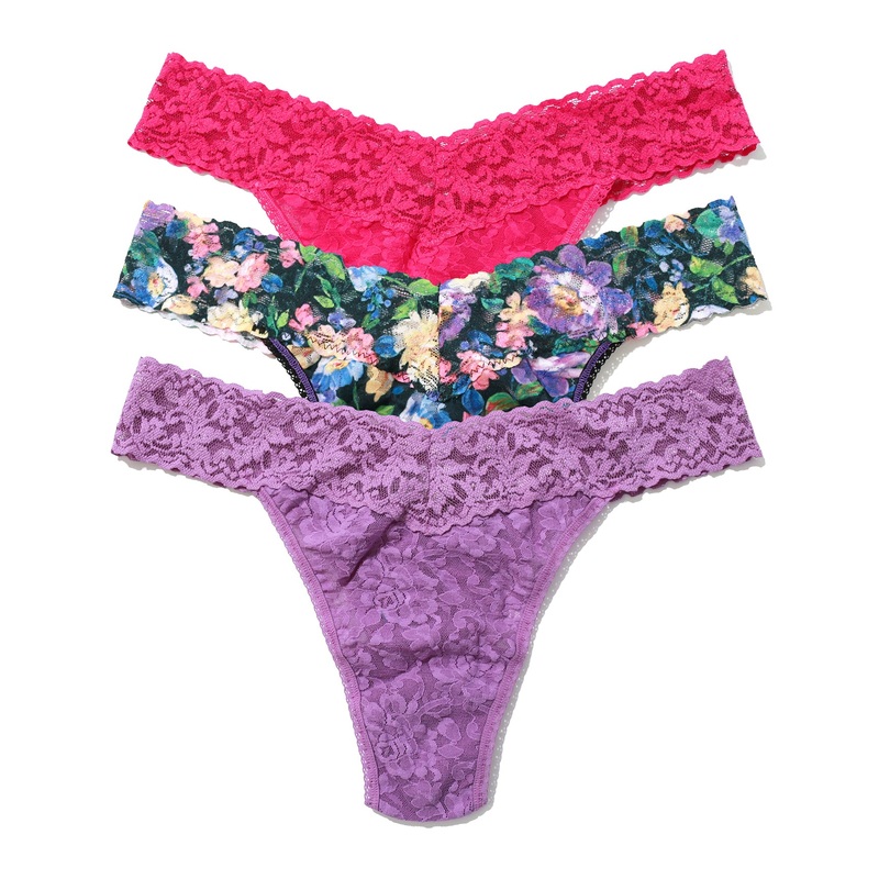 Hanky Panky 3-PACK Signature Lace Original Rise Thong (48113PK) – Dream Garden
