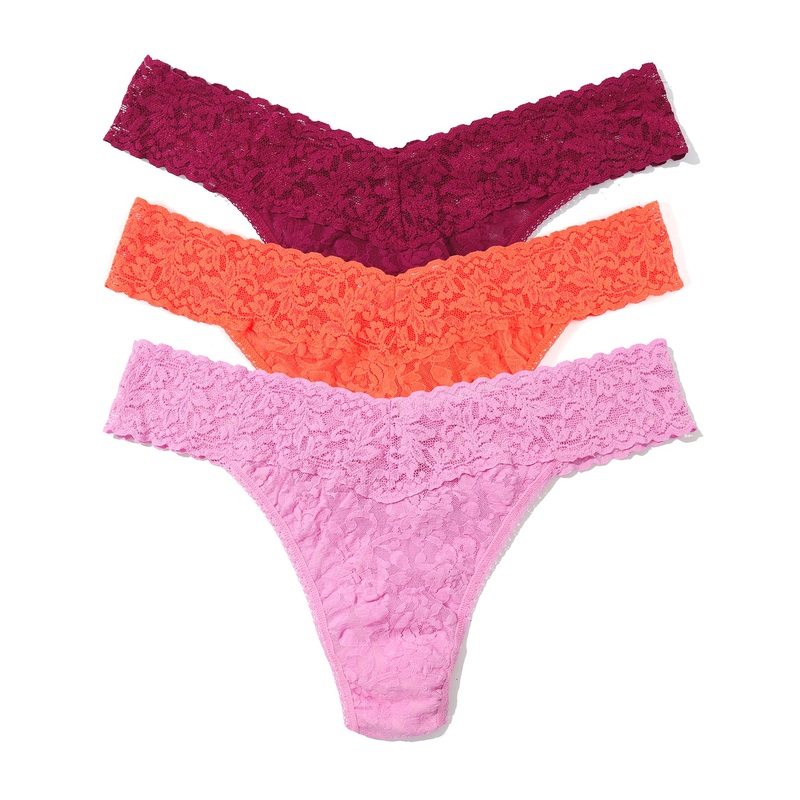Hanky Panky 3-PACK Signature Lace Original Rise Thong (48113PK) – Floramania
