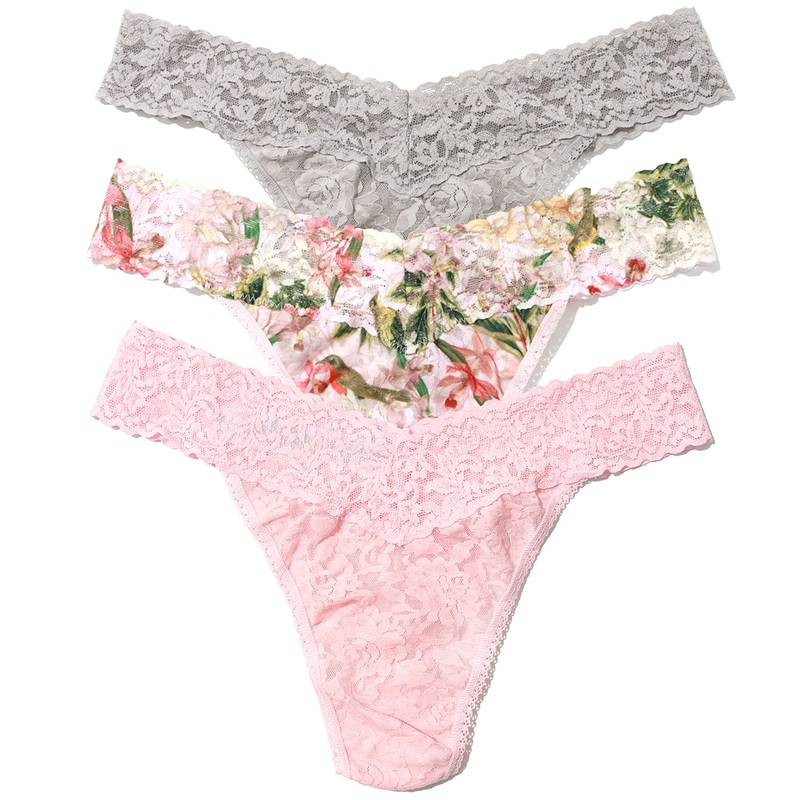 Hanky Panky 3-PACK Signature Lace Original Rise Thong (48113PK) – French Garden